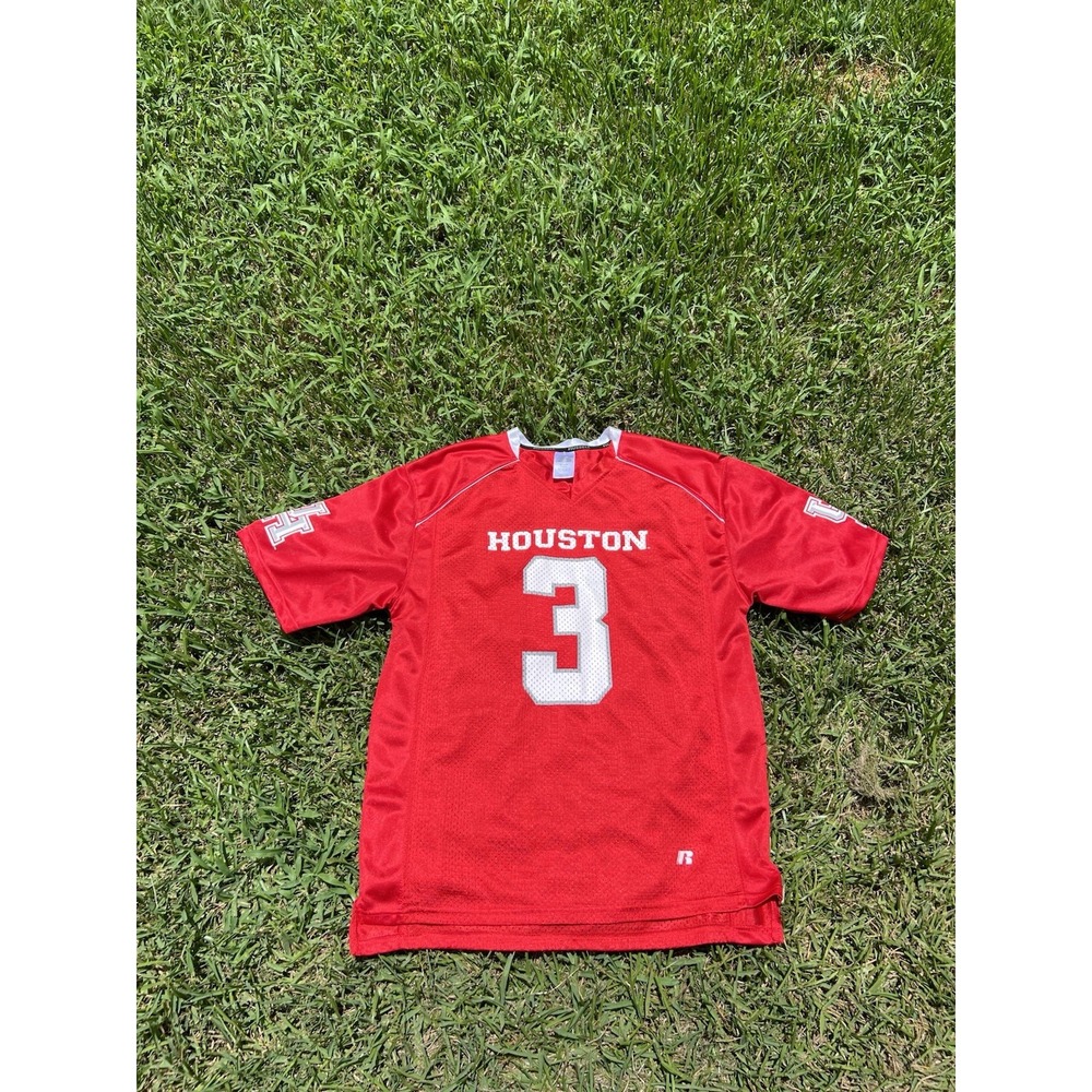 Vintage Houston Cougars Football Jersey #1 OT Teamwear Red White NCAA Y2K Medium